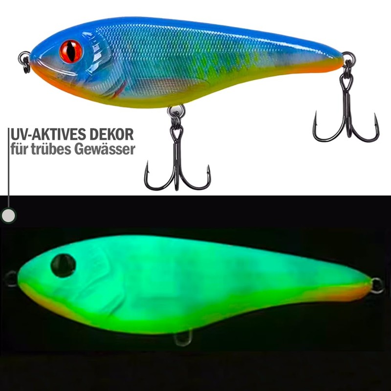 Jerkbait Pike I 15 cm, 80 g Slow Sinking for