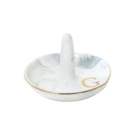 oskas - Soporte para platos personalizable, regalo de boda, despedida de soltera, bandeja decorativa para joyas, 4 pulgadas, cerámica G