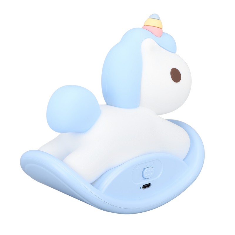 LED Silicone Night Light for Kids USB Rechargeable Cute Horse
