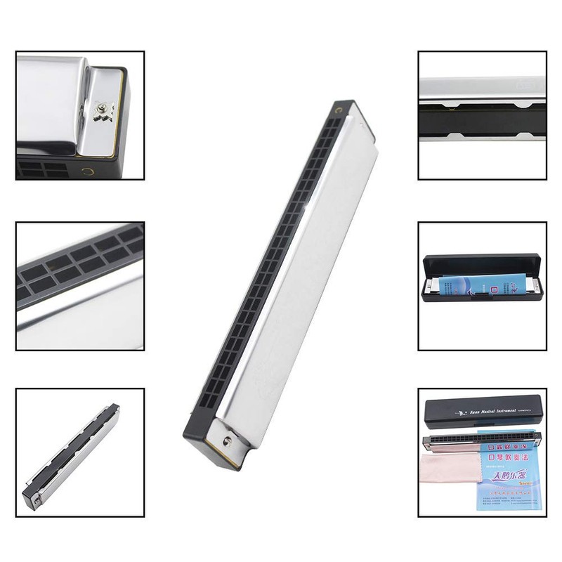 C 24 Holes Double Sound Harmonica Premium Suzuki Duplicate Harmonica