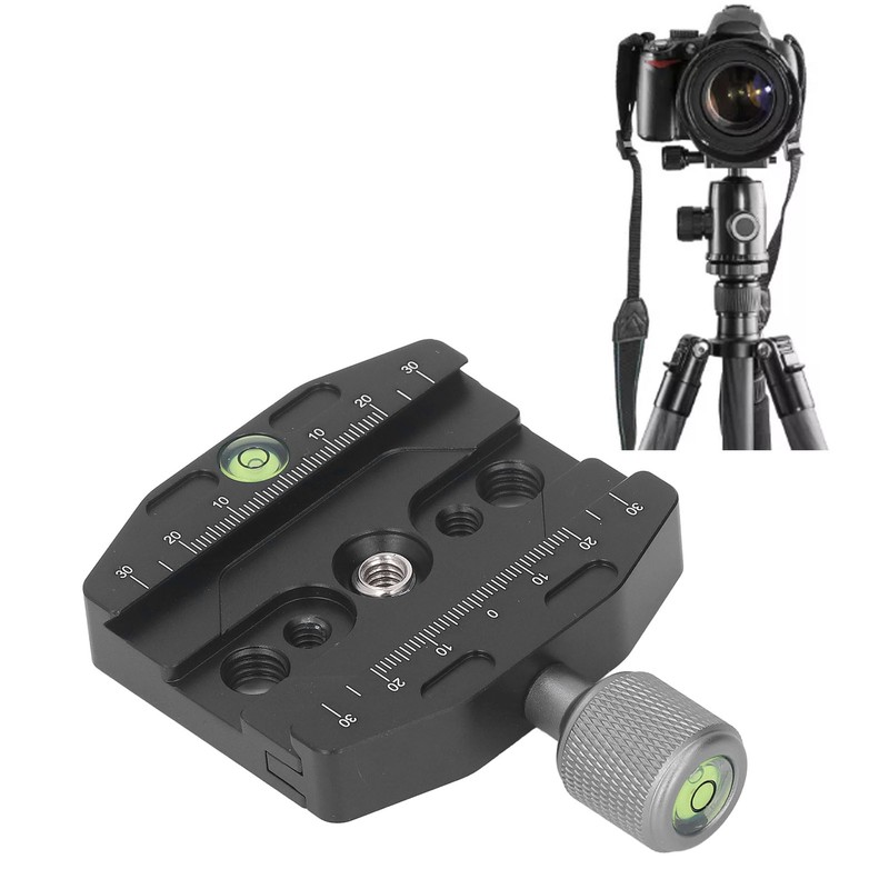 Quick Release Plate Universal Aluminum Alloy SLR Camera Tripod Head