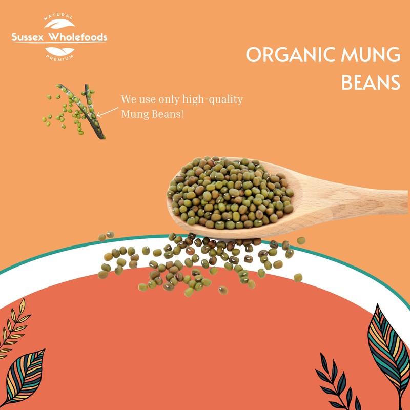 Sussex Wholefoods Organic Mung Beans 500g