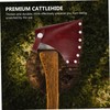 Sosoport 2pcs Cattlehide Hatchet Cover Protective Case for Camping Axe