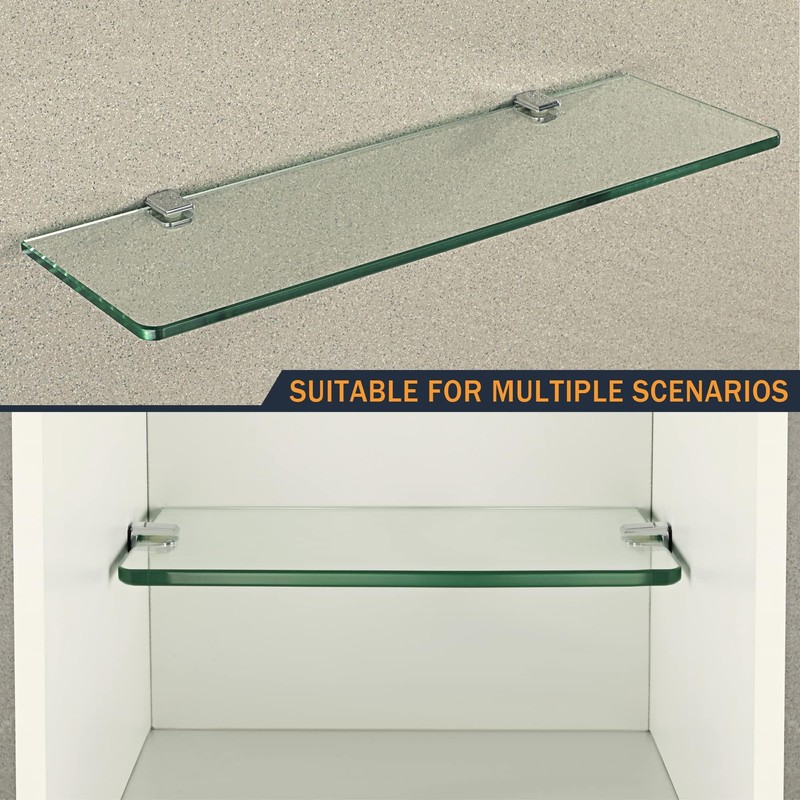 Sayayo Solid Glass Clamp Glass Hinge Glass Shelf Support Wall