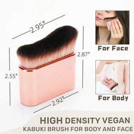 Soushop Soushop Self Tanner Brush - Large Body Kabuki Brush for Sunless Tanning Mousse & Foundation