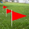 Anley Red Pennant Mini Flag 12 Pack - Hand Held