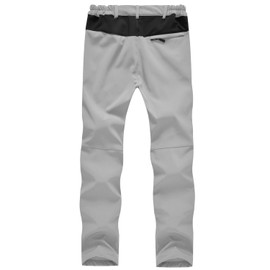 JHMORP Women's Snow Ski Pants Waterproof Fleece Lining Insulated Winter Hiking Snowboarding Pants (Light Grey,CA S)