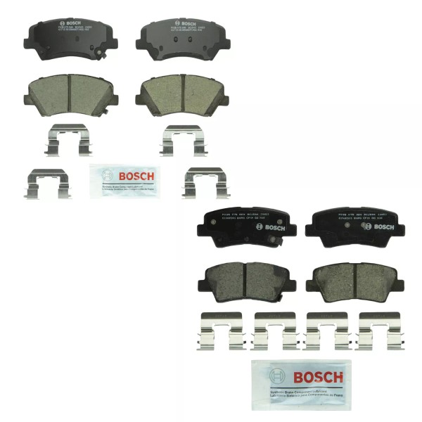 Bosch Quietcast Front Rear Ceramic Disc Brake Pad Kit For