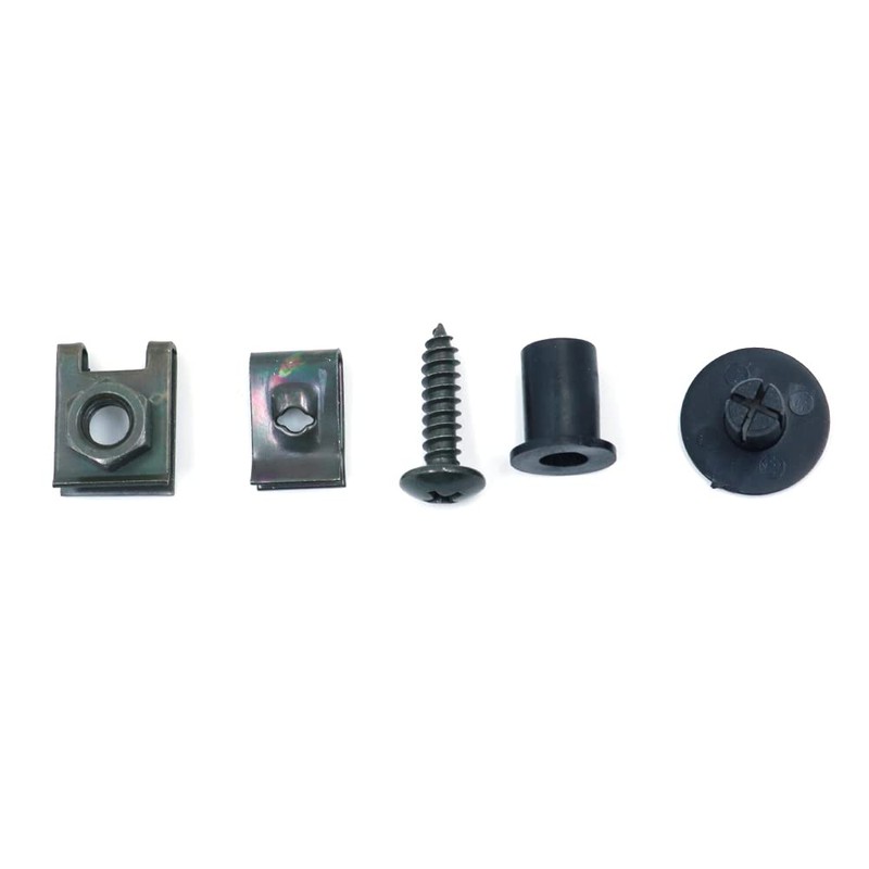 ANCLLO 223Pcs Black Complete Motorcycle Fairing Bolt Kit Body Screws
