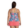 Lands' End Womens Chlorine Resistant Square Neck Tankini Top Turquoise