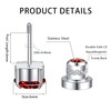 Titanium Stud Earrings for Women Men, Hypoallergenic Double Side 5A