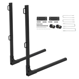 KUAFU RV Foldable Tote Tank Rack Carrier Compatible with Suitcase Sizes (15, 21, 28 and 36 gallons) Universal Fit Mounts on 4" or 4.5" Square RV Bumpers