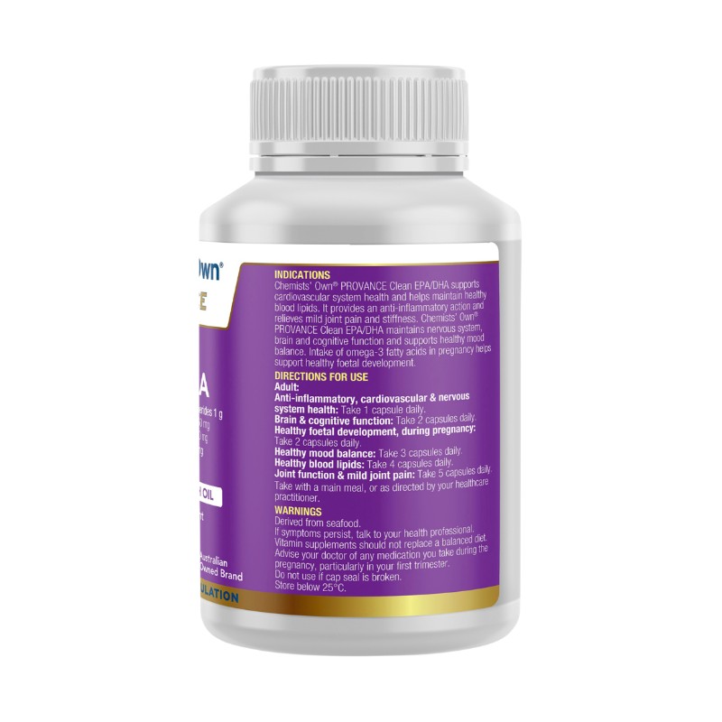 Chemists' Own Provance Clean EPA DHA 120 Capsules
