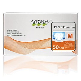 tendercare Tendercare Nateen - Reusable Incontinence Pants - 50 Medium Adult Mesh Pants - Incontinence Stretch Net Pants for Men & Women - Latex Free Material