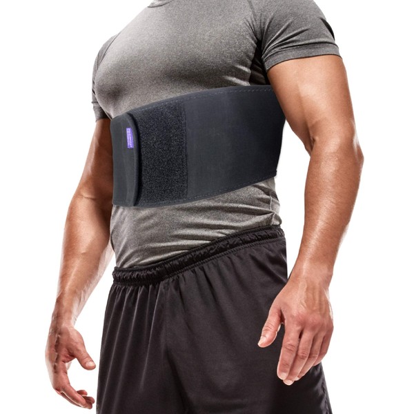 Everyday Medical Broken Rib Brace for Men and Women - Bamboo Charcoal Rib Support Compression Brace - accelerates The Healing of Cracked, Dislocated, Fractured and Post-Surgery Ribs - XLarge
