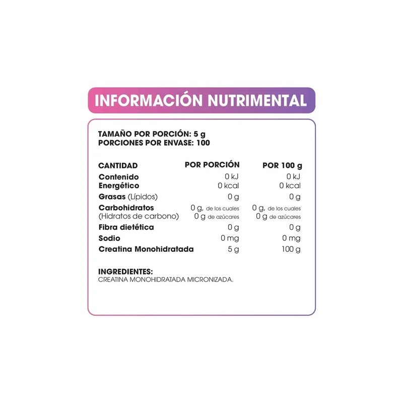 Creatina Monohidratada Micronizada True Performance 500g