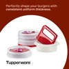 Tupperware Hamburger Press and 4-Container Set, Dishwasher Safe and BPA