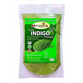 Organic Indigo Powder (Indigofera Tinctoria) 250 Grams Hair Color By Malvaniya Herbal Care