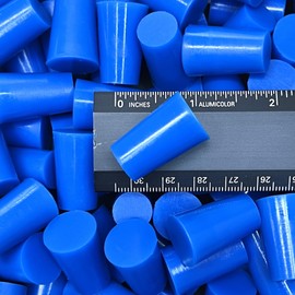 25 Piece 1/2" X 5/8" High Temp Silicone Rubber Tapered Plug Kit Powder Coating Custom Painting Supplies