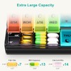 Fullicon Fast Refill Pill Box 2 Times a Day, Large