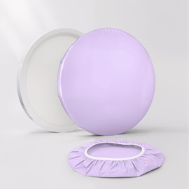 CASAZEN 12" Ceiling Light Cover, 1 Pcs Flush Mount Light Fixture Cover, Fabric Ceiling Light Fixture Cover, Light Filters for Bedroom, Kitchen, Hallways/Entryways, Office, Basement (Lavender)
