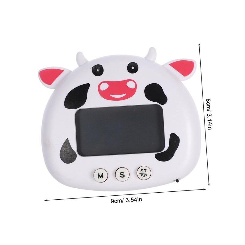 Gatuida Adorable Cartoon Countdown Timer Compact Portable Kitchen Timer for