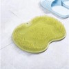 흡착식 풋브러쉬 발세척 발바닥 각질제거 욕실 브러시 셀프세정 그린 Suction Foot Brush for Foot Cleaning and Exfoliating Dead Skin, Self-Cleaning Bathroom Brush, Green
