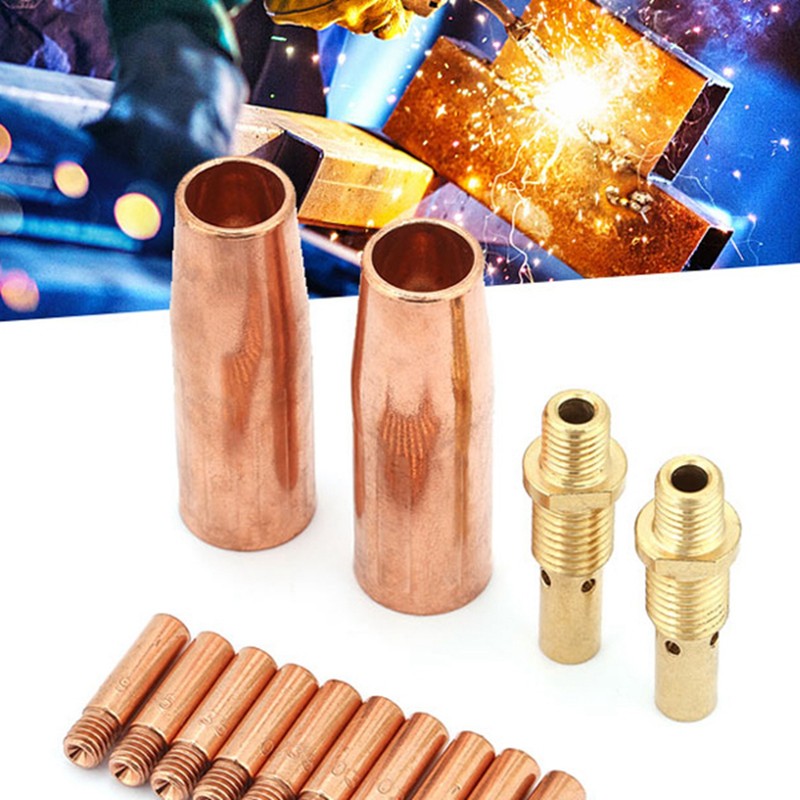 14 pcs/set Nozzle Diffuser Tip Kit for Tweco MIG Welding
