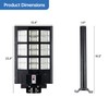 11000W Solar Street Light Outdoor with Dual Panels – 650,000LM