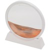 Moving Sand Art Round White Frame 3D High Transparent Glass