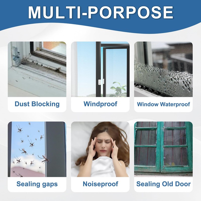 Transparent Window Weather Sealing Tape 2IN x 33 FT Draft