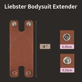 Liebster H-Shaped Bodysuit Extender - Premium Snaps, Adjustable Comfort for Long Torso (Bronze)
