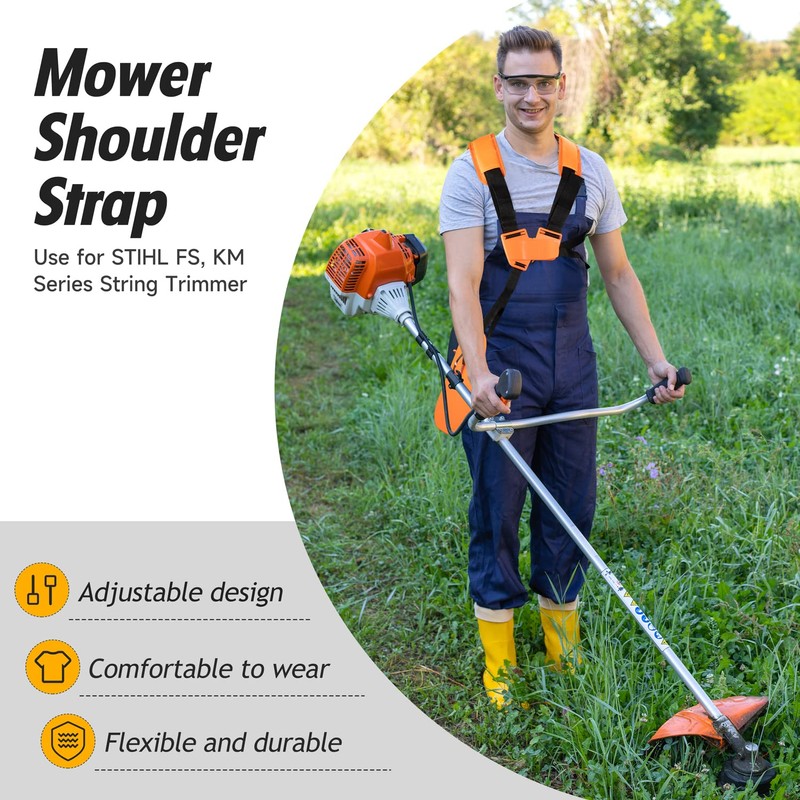 Strimmer Harness Universal - Double Breasted Grass Trimmer Shoulder Strap,