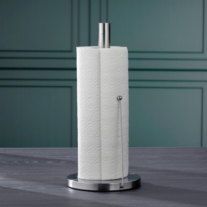 Kela, kitchen roll holder, 33.5 cm high, stainless steel