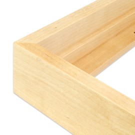 Ampersand Floaterframe Readymade Frame for Flat and 1 1/2" Deep Wood Panel and Canvas Artwork, Paintings, Prints, and More, 8"x10", Maple Bold