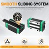 ANWOKIT 2Pcs HGR15-400MM Linear Rails kit with 4 Bearing Block,1Pcs