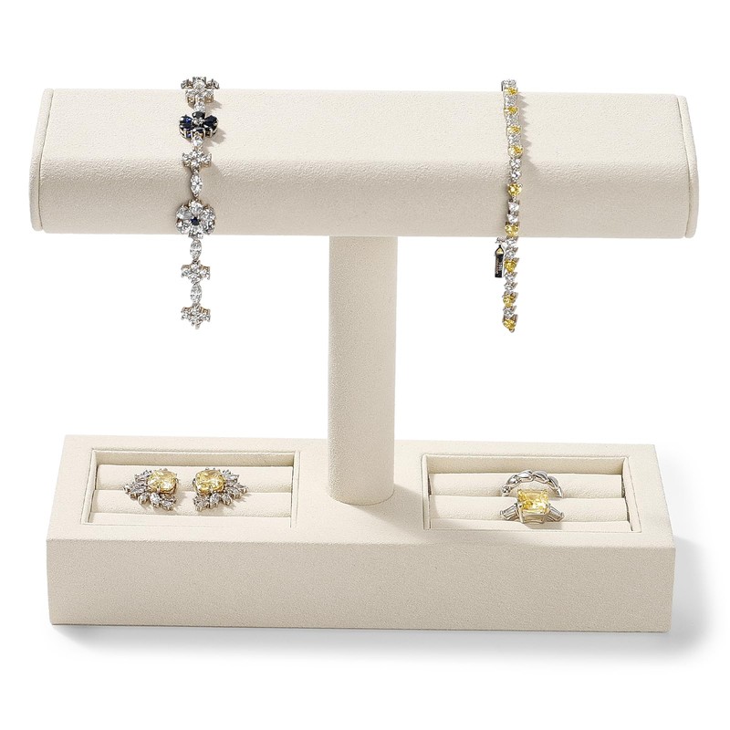 Oirlv Microfiber Watch Display Stand T-bar Watch Stand for Men