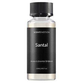 SCENTEMOTION Santal Essential Oils for Diffuser | Aromatherapy Fragrance Oil with Notes of Sandalwood, Musk, & Papyrus | Luxury Scent Oil | 4.05 fl oz, 120ml