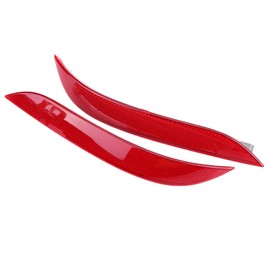 Rear Reflector Red 10 x 1.2 Inch Left and Right Reflector for Rear Bumper for 5 Series E60 E61 520d 520i 523li 525li 530li 2003-2007