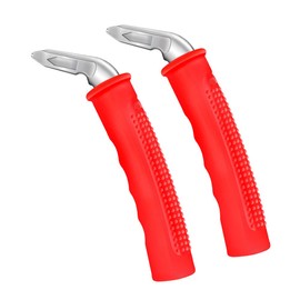 Ronghui 2Pack Car Door Handle for Elderly Multifunction Car Handle Assist for Getting in and Out of Cars and Used to Break The Car Window Glass Escape with The Function of a Car Safety Hammer. (Red)
