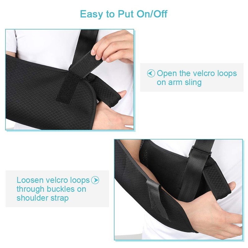 Kids Arm Sling for Shoulder Injury, Breathable Mesh Rotator Cuff