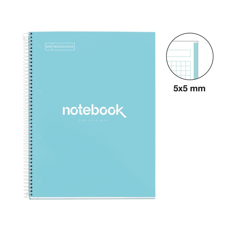 Miquelrius Spiral Notebook A4 Sky Blue
