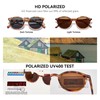 STGATN Small Polarized Womens Sunglasses - Retro Round Frame UV400
