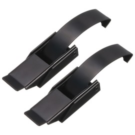 sourcing map 2Pcs Draw Toggle Latch 4.84-inch SUS304 Stainless Steel Spring Loaded Toggle Catch Hasp Clamp Clip with Spring-Steel Hook - Black