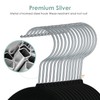 Velvet Hangers Space Saving Non Slip Pant Velvet Hangers, DUDUCOFU
