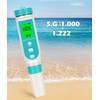 7 in 1 TDS Meter, Digital Versatile Water Tester-TDS/EC/PH/Salt/S.G/OPR/Temperature, Professional