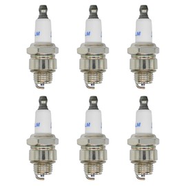 Eamonhigh 6Pcs J19LM Spark Plug Replacement for Champion RJ19LM, Sparkplug Replacement for BS 796112 802592 5095K 796112S, for Lawn Mower Engine 492167 591040 591868 799876 802592S