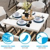 Lifetime 80783 37-Inch Commercial Grade Square Folding Card Table, White