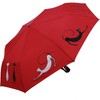 Doppler Mini Pocket Umbrella Open-Close Automatic Cats Friends, red