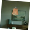 WHAMVOX Elegant Rattan Woven Pendant Lampshade Rustic and Handmade Natural